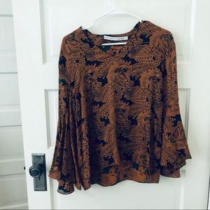 And Other Stories Top with Flared Sleeve